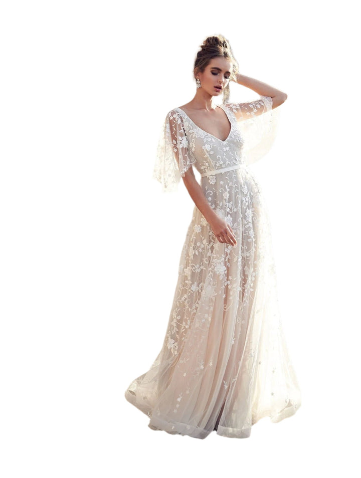Kvinnors Blommig Maxi Klänning Elegant Sommar