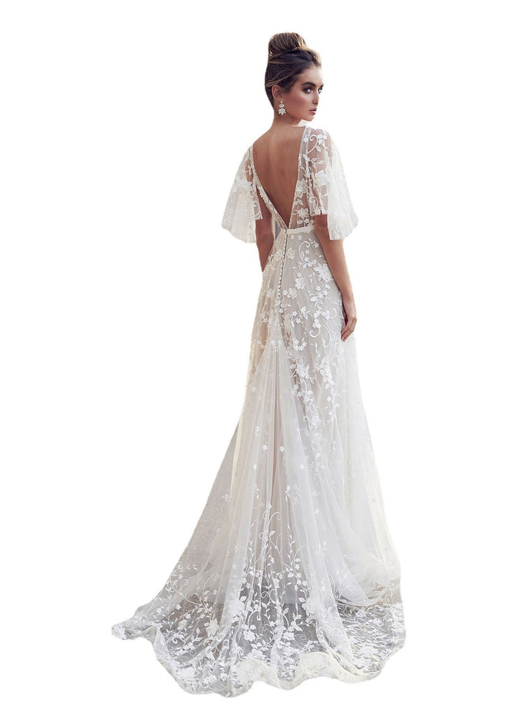 Kvinnors Blommig Maxi Klänning Elegant Sommar