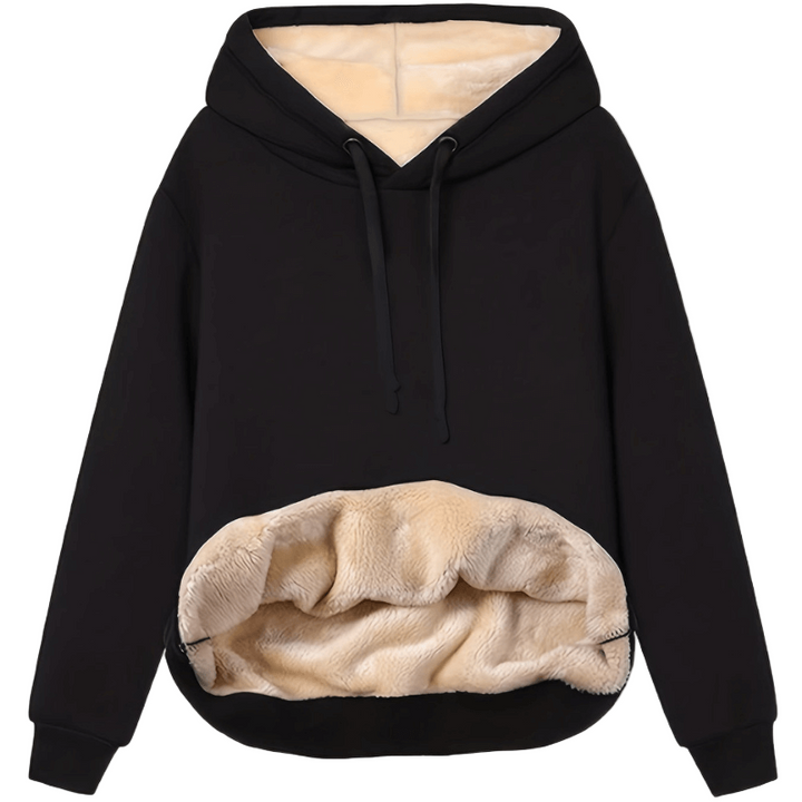 Kvinnors Fleecefodrad Hoodie i Flera Färger