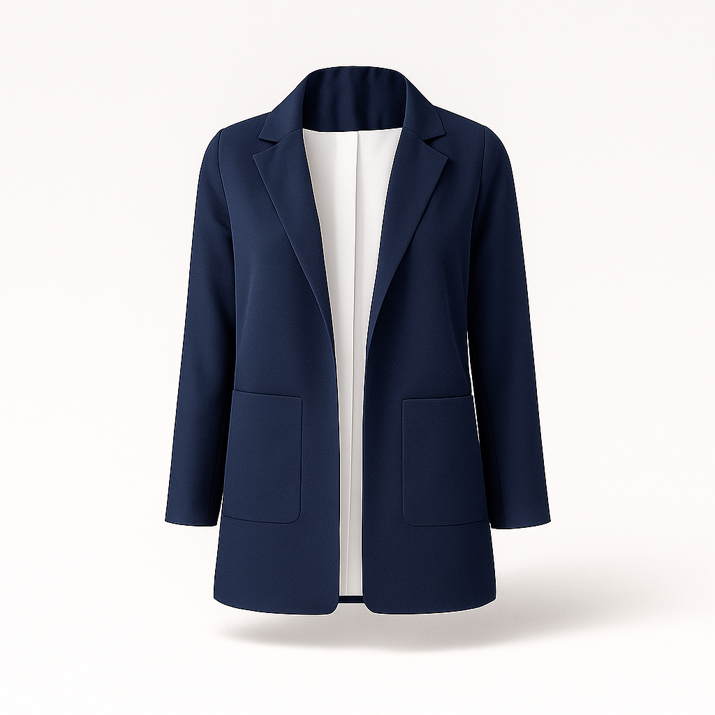Kvinnors Elegant Höstblazer i Khaki med Tidlös Design