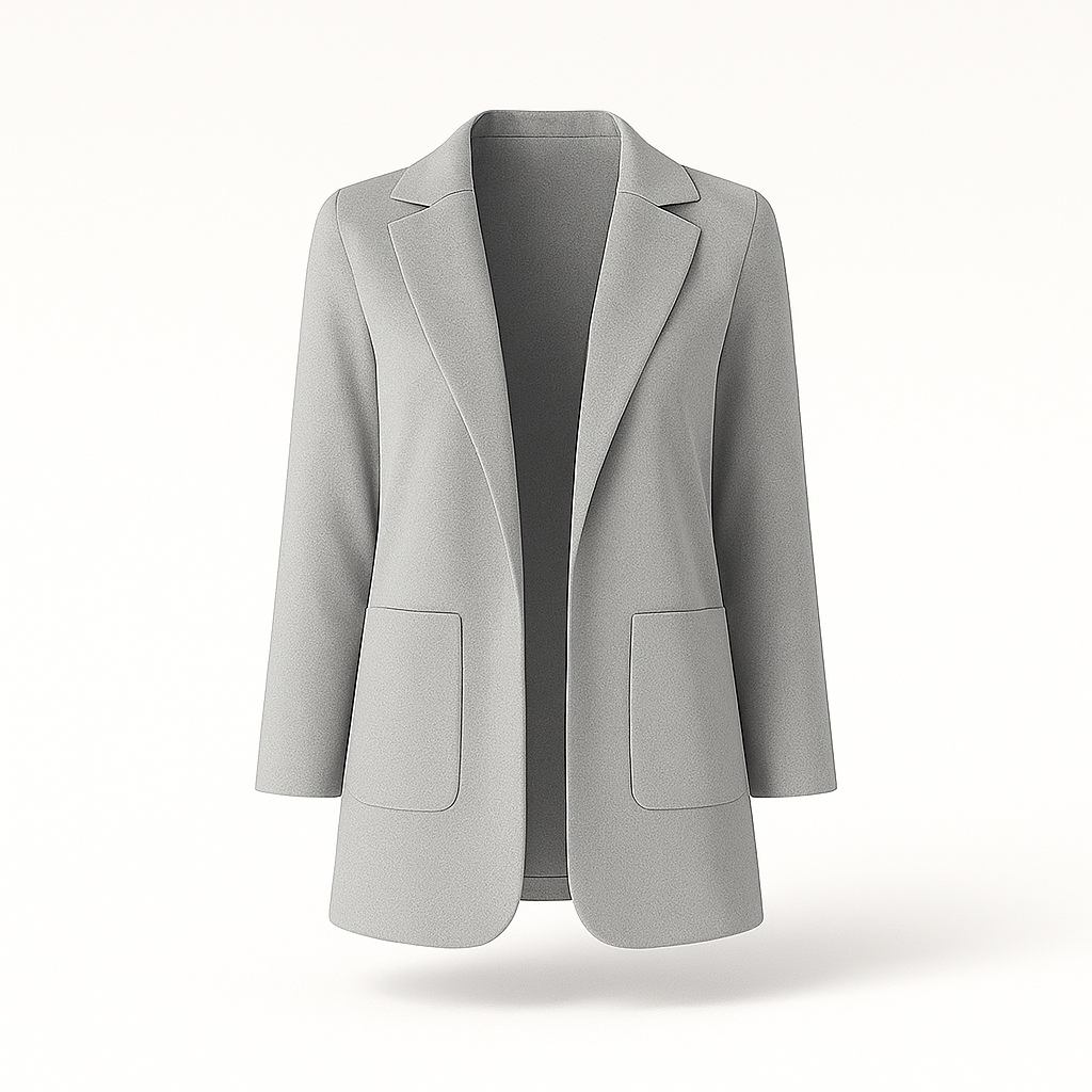 Kvinnors Elegant Höstblazer i Khaki med Tidlös Design
