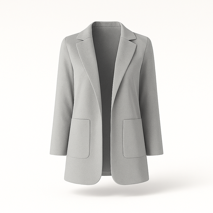 Kvinnors Elegant Höstblazer i Khaki med Tidlös Design