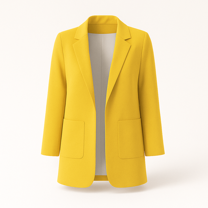 Kvinnors Elegant Höstblazer i Khaki med Tidlös Design