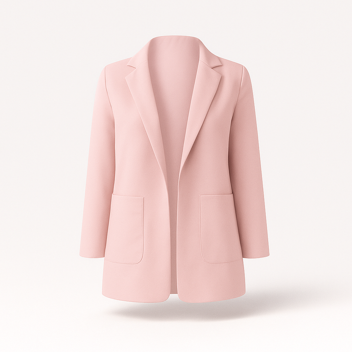 Kvinnors Elegant Höstblazer i Khaki med Tidlös Design