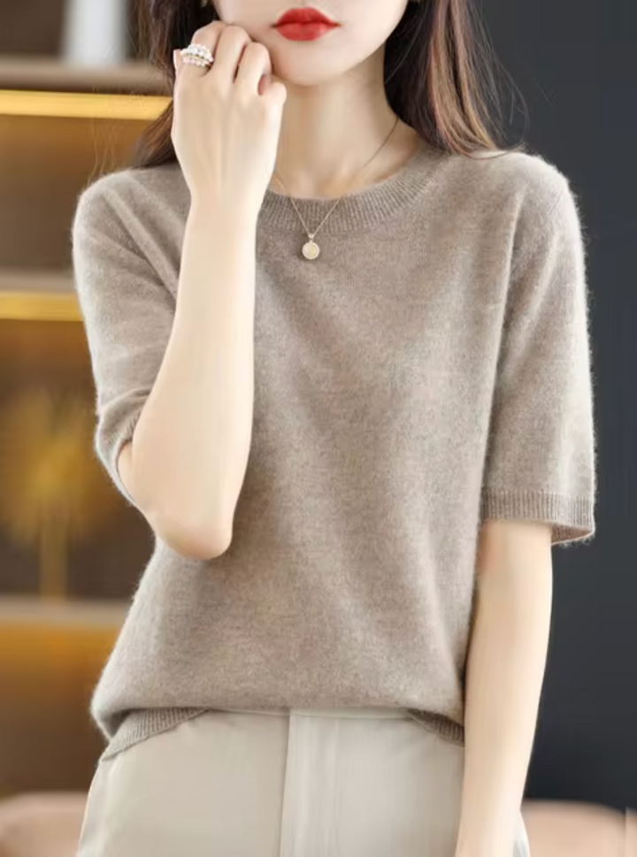 Kvinnors Kortärmad Pullover
