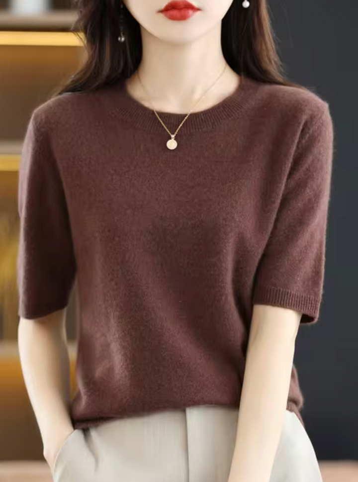 Kvinnors Kortärmad Pullover