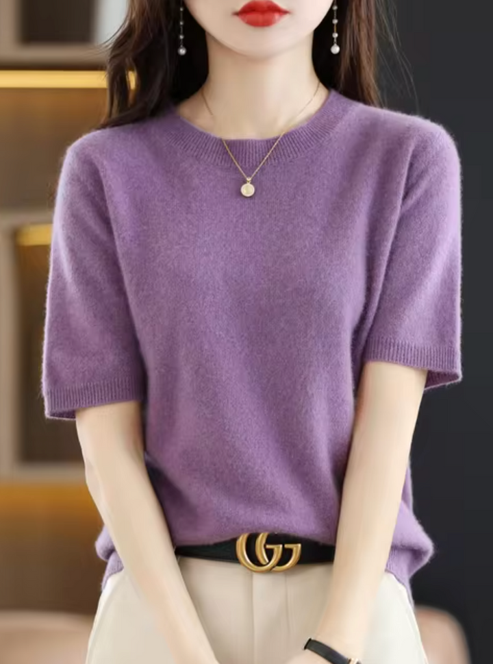 Kvinnors Kortärmad Pullover