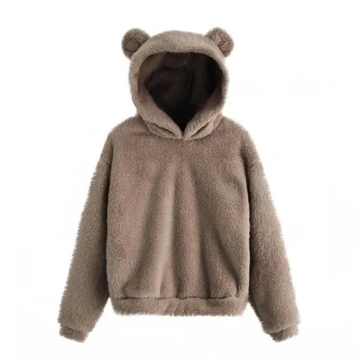 Kvinnors Hoodie med Kaninöron - Mjuk och Stilren Design