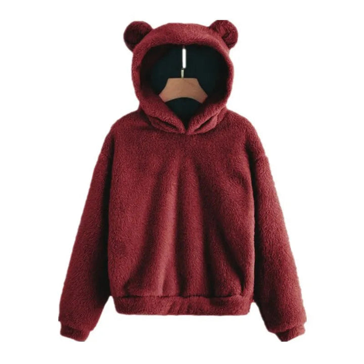 Kvinnors Hoodie med Kaninöron - Mjuk och Stilren Design
