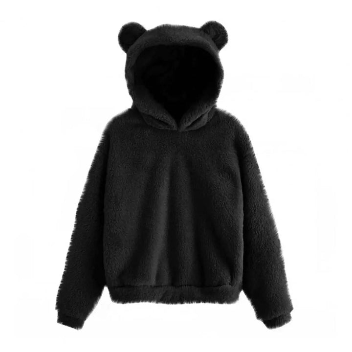 Kvinnors Hoodie med Kaninöron - Mjuk och Stilren Design