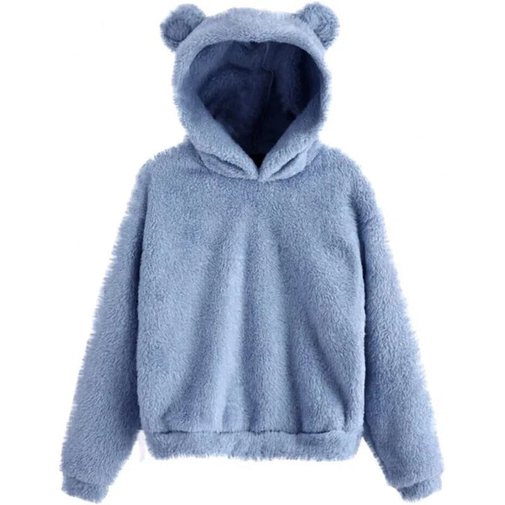 Kvinnors Hoodie med Kaninöron - Mjuk och Stilren Design
