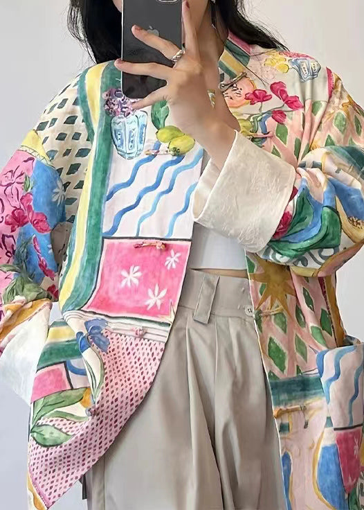 Kvinnors Patchwork Topp med Fickor och Färgblock