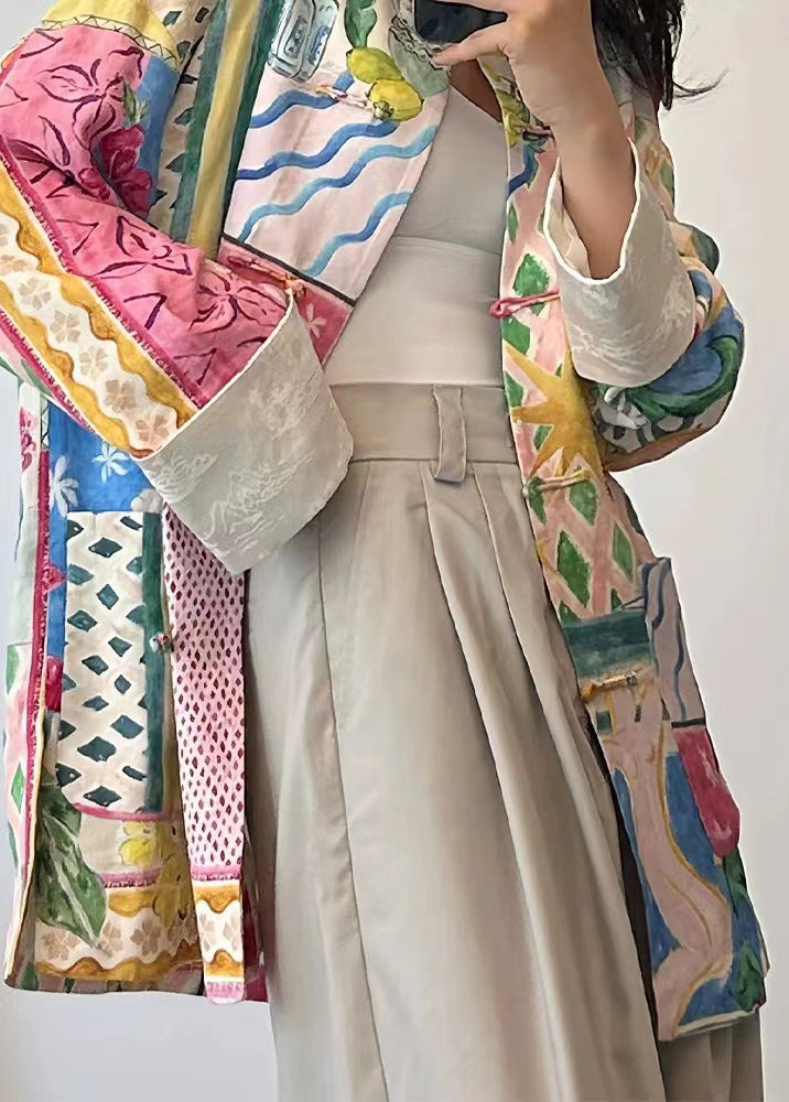 Kvinnors Patchwork Topp med Fickor och Färgblock