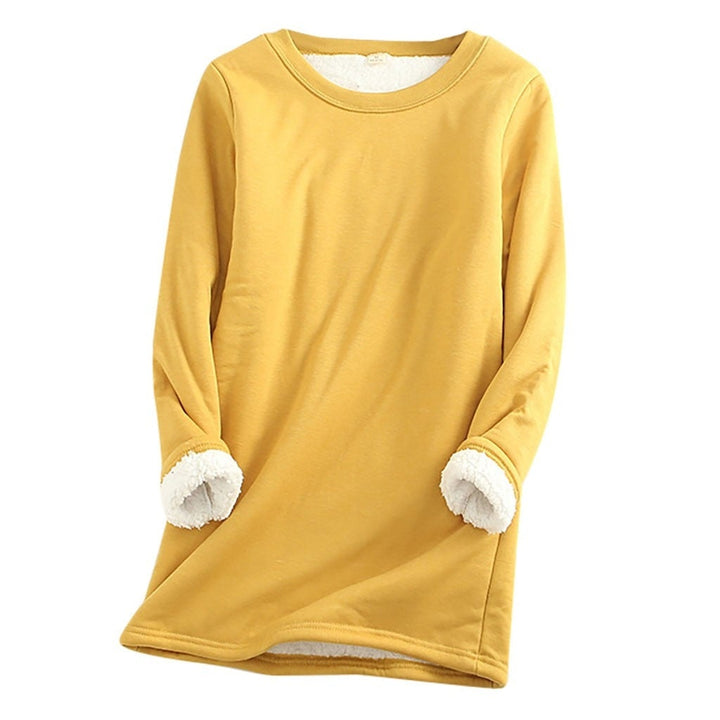Kvinnors Varma Sherpa Fleece Långärmad Tröja