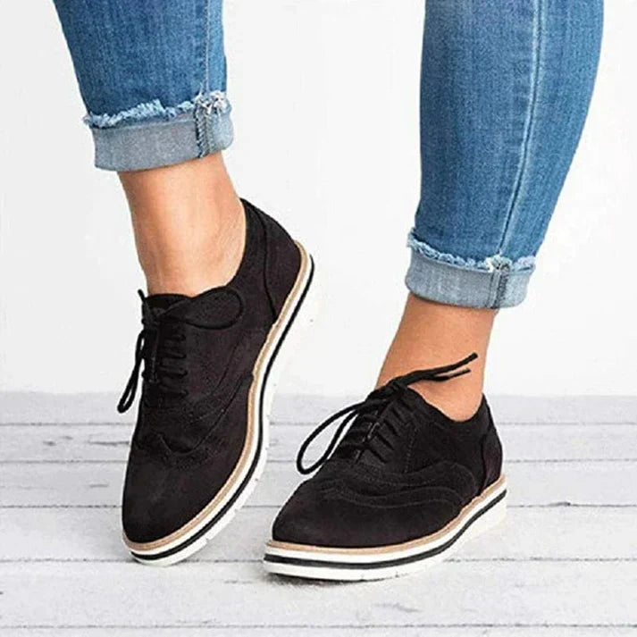 Läderskor - Damskor Mode Snörskor Fritidsskor Sneakers