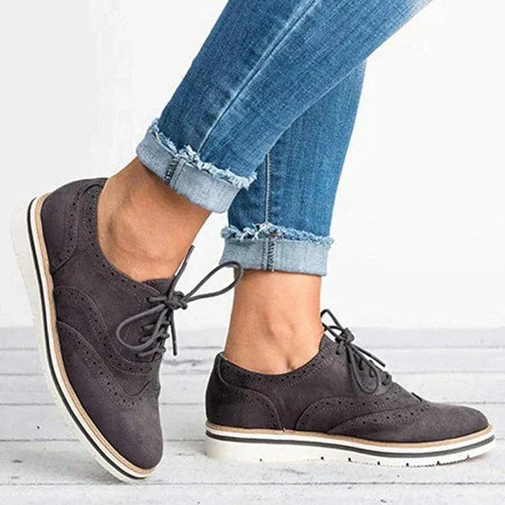 Läderskor - Damskor Mode Snörskor Fritidsskor Sneakers