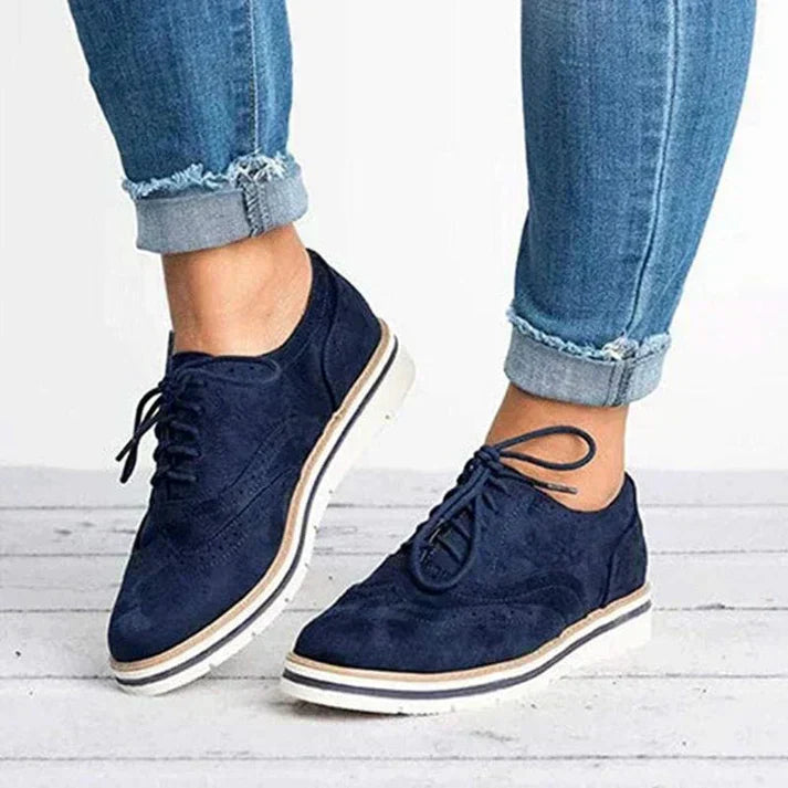 Läderskor - Damskor Mode Snörskor Fritidsskor Sneakers