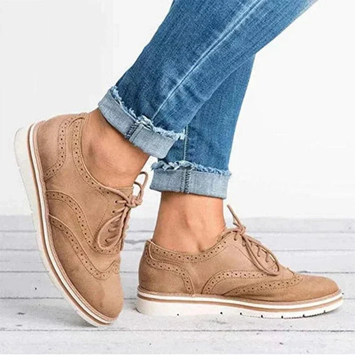 Läderskor - Damskor Mode Snörskor Fritidsskor Sneakers