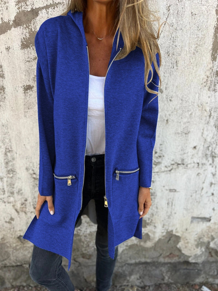 Lång Hoodie | Hooded | Loose Fit | Zip Hoodie | Zip Cardigan