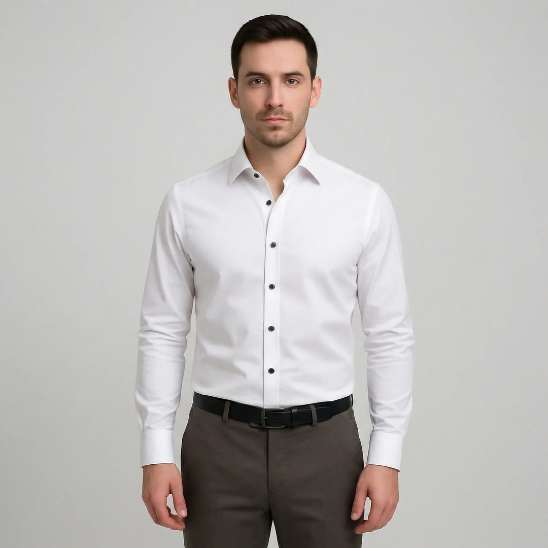 Långärmad slim fit-skjorta - Kian