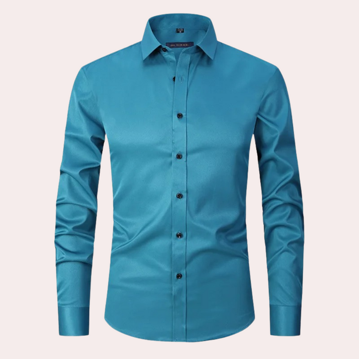 Långärmad slim fit-skjorta - Kian