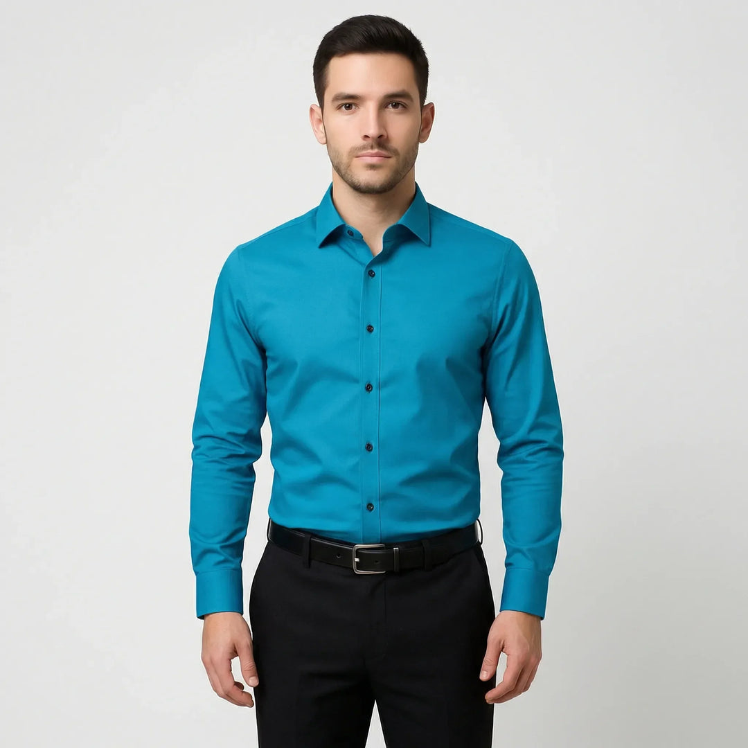 Långärmad slim fit-skjorta - Kian