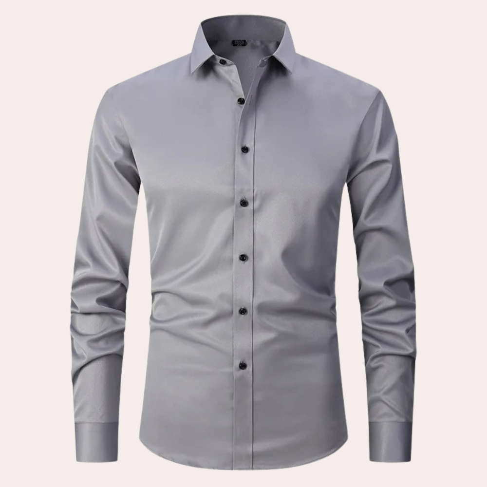 Långärmad slim fit-skjorta - Kian
