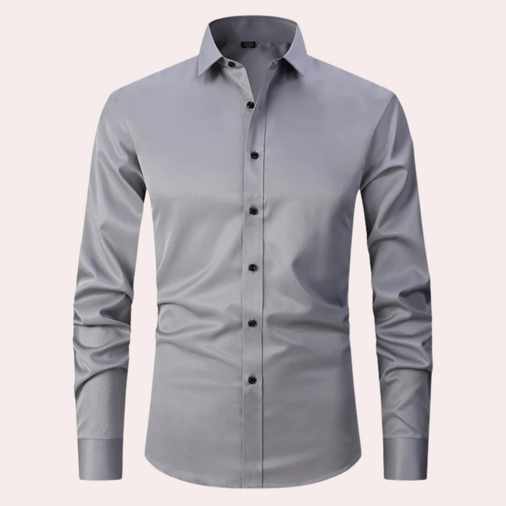Långärmad slim fit-skjorta - Kian