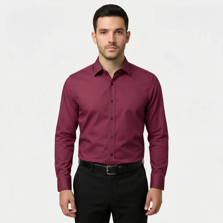 Långärmad slim fit-skjorta - Kian