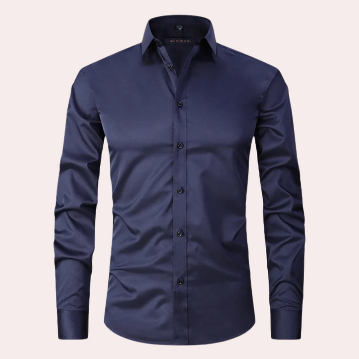 Långärmad slim fit-skjorta - Kian