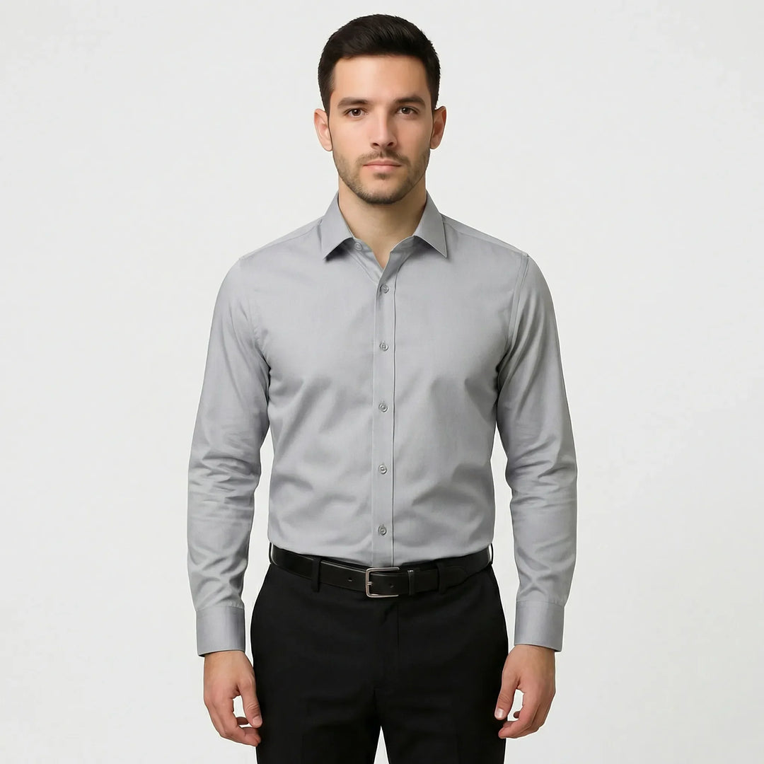 Långärmad slim fit-skjorta - Kian