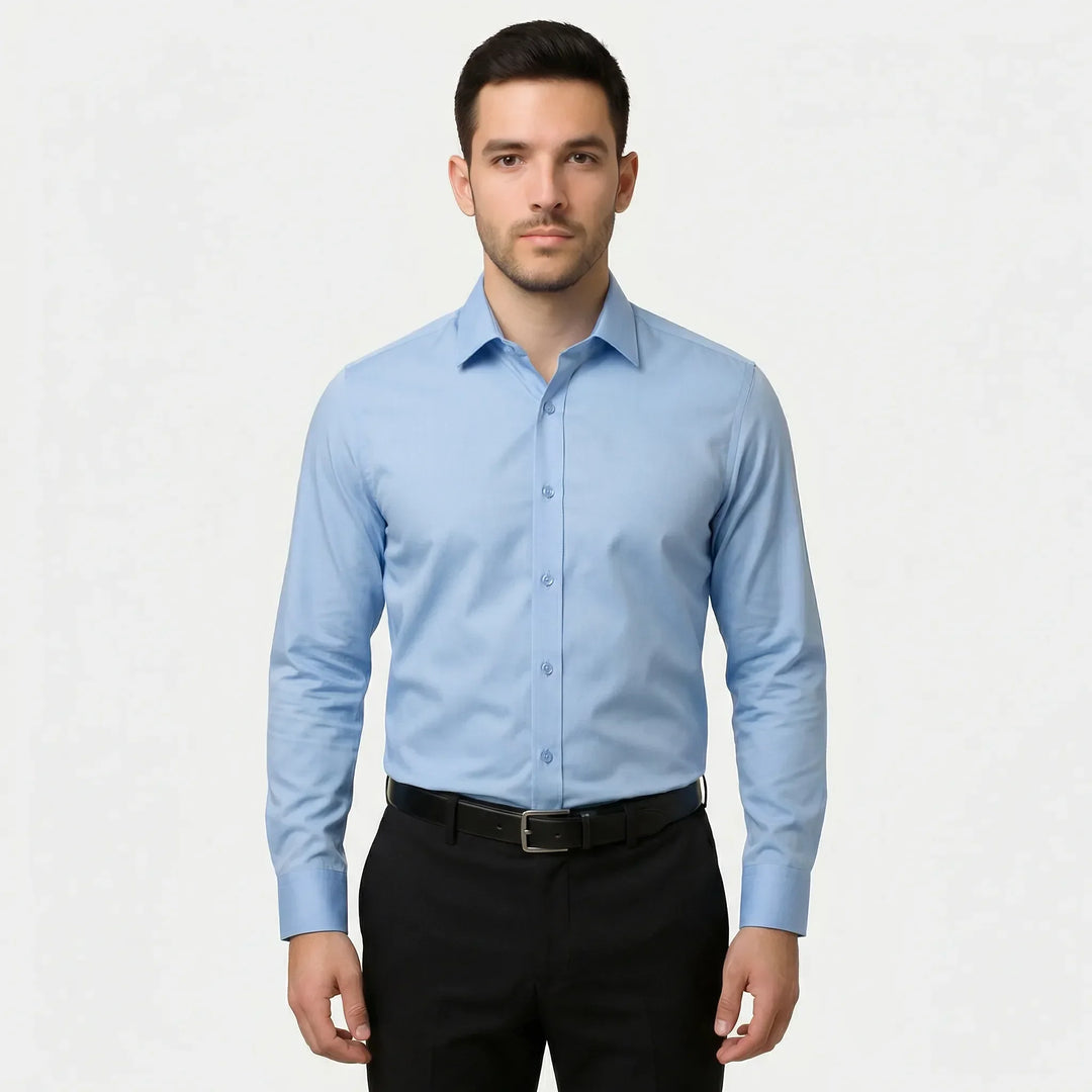 Långärmad slim fit-skjorta - Kian