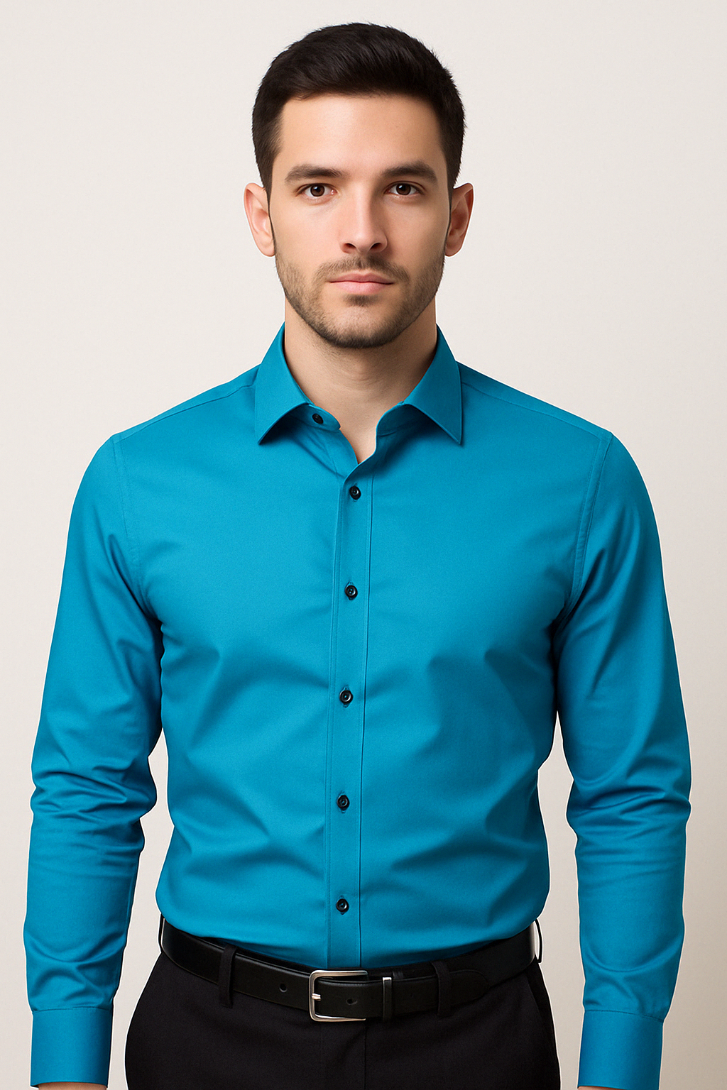 Långärmad slim fit-skjorta - Kian