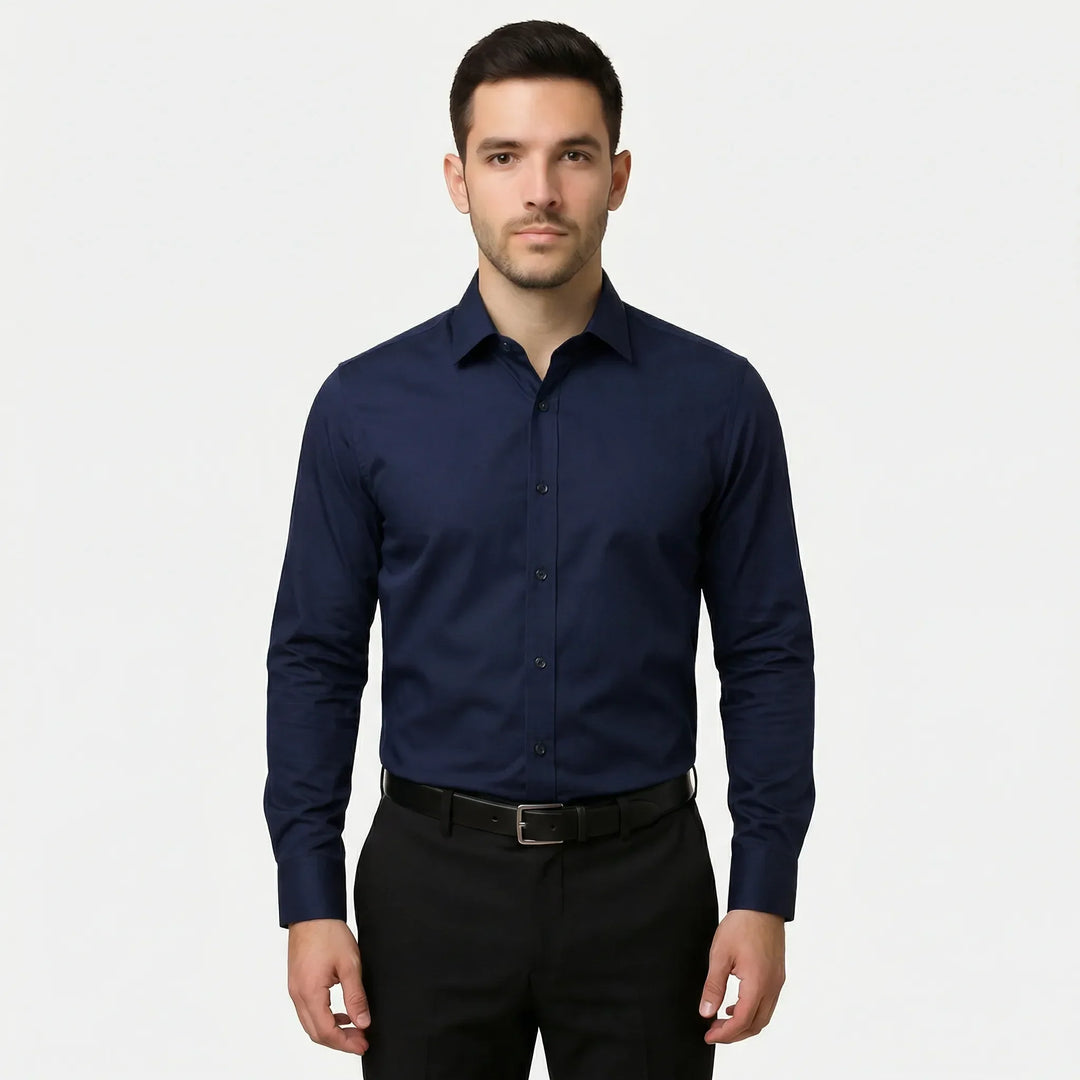 Långärmad slim fit-skjorta - Kian