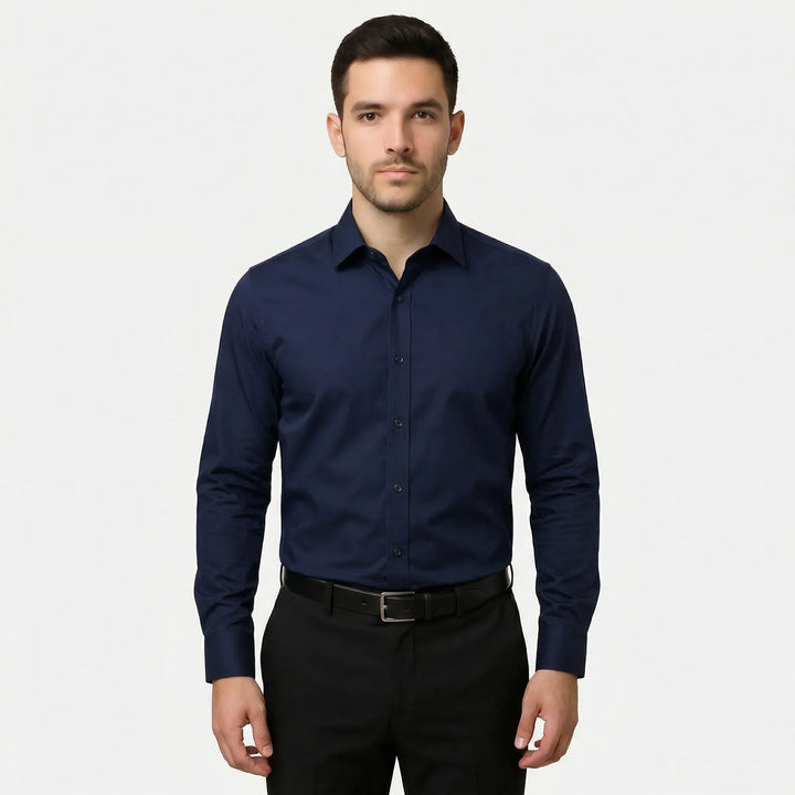 Långärmad slim fit-skjorta - Kian