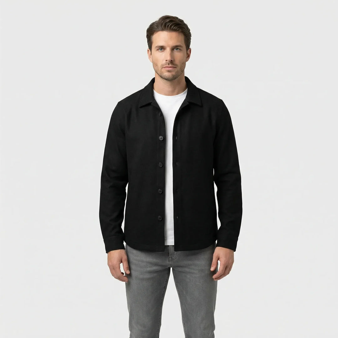 Långärmad overshirt med bröstfickor - Pablo
