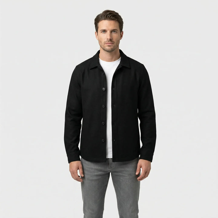 Långärmad overshirt med bröstfickor - Pablo