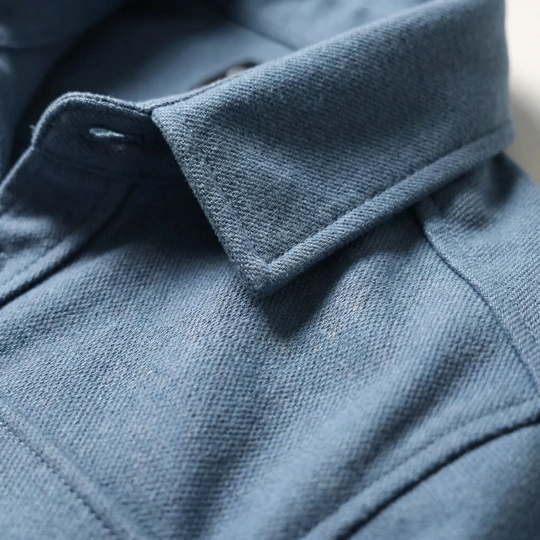 Långärmad overshirt med bröstfickor - Pablo