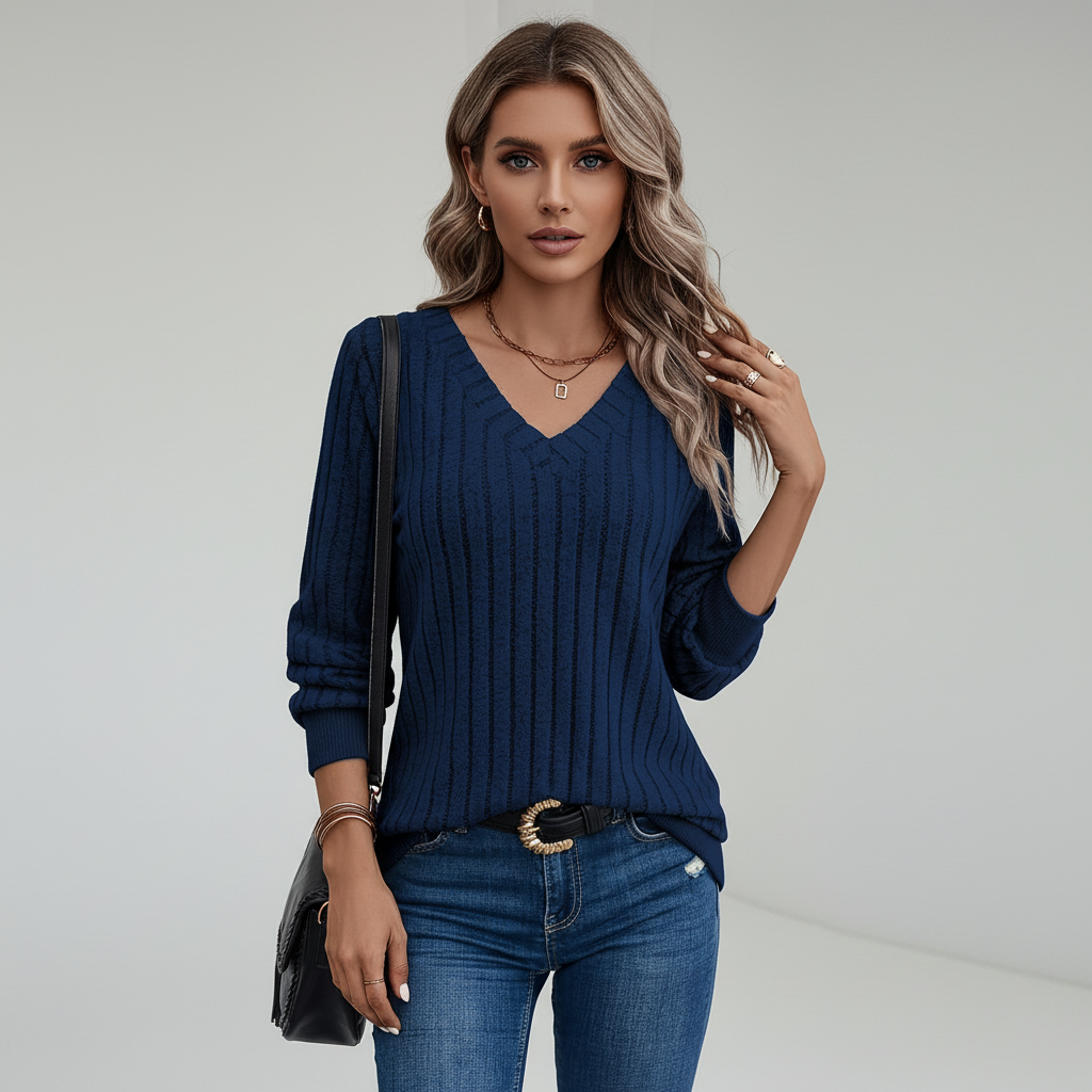 Långärmad stickad tröja - Liane
