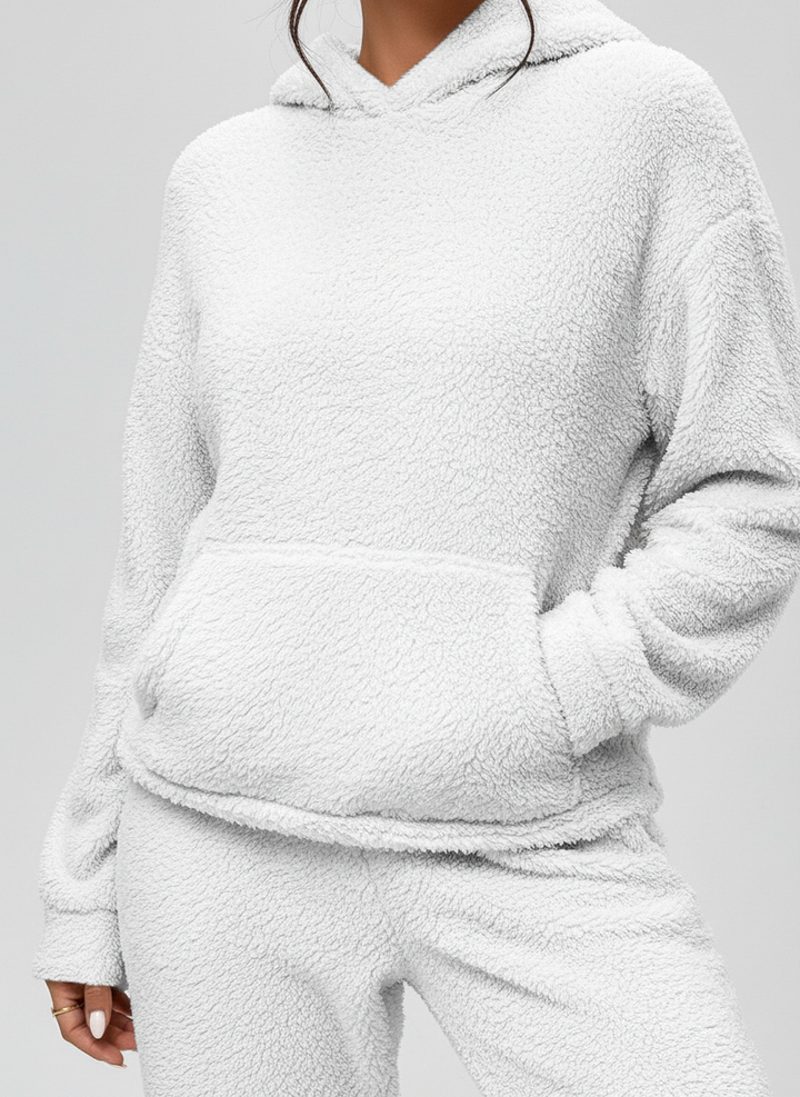 Lång Hoodie Med Ficka - Saskia