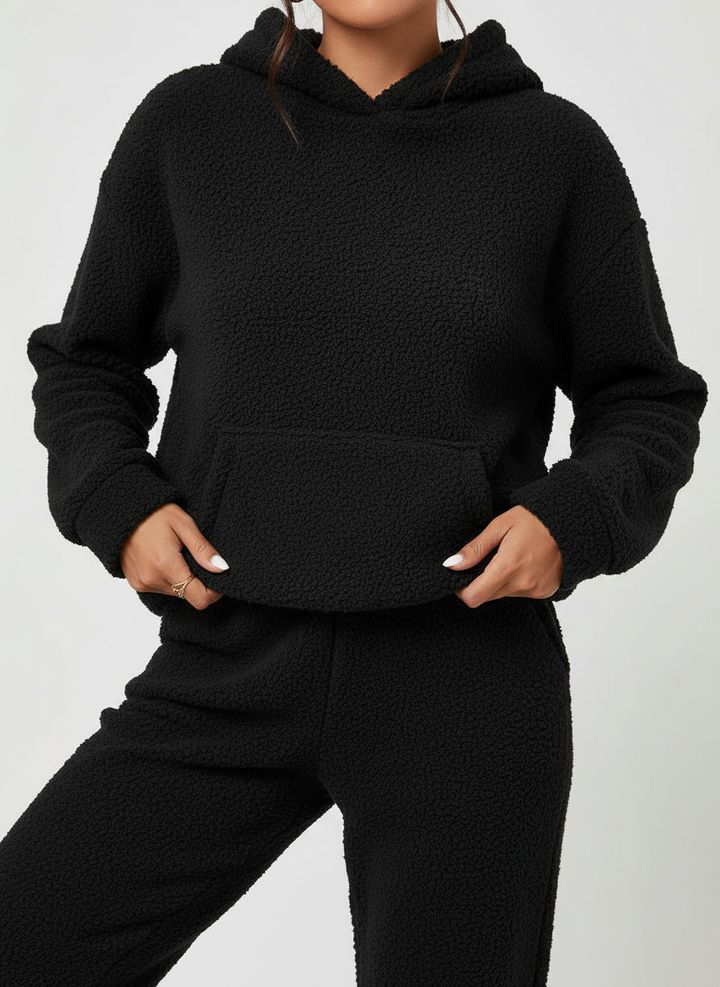 Lång Hoodie Med Ficka - Saskia