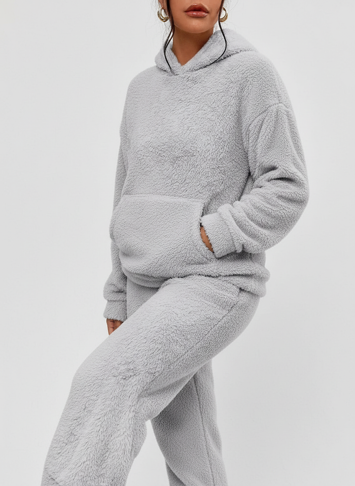 Lång Hoodie Med Ficka - Saskia