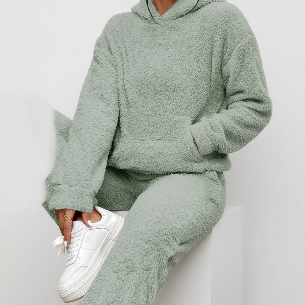 Lång Hoodie Med Ficka - Saskia