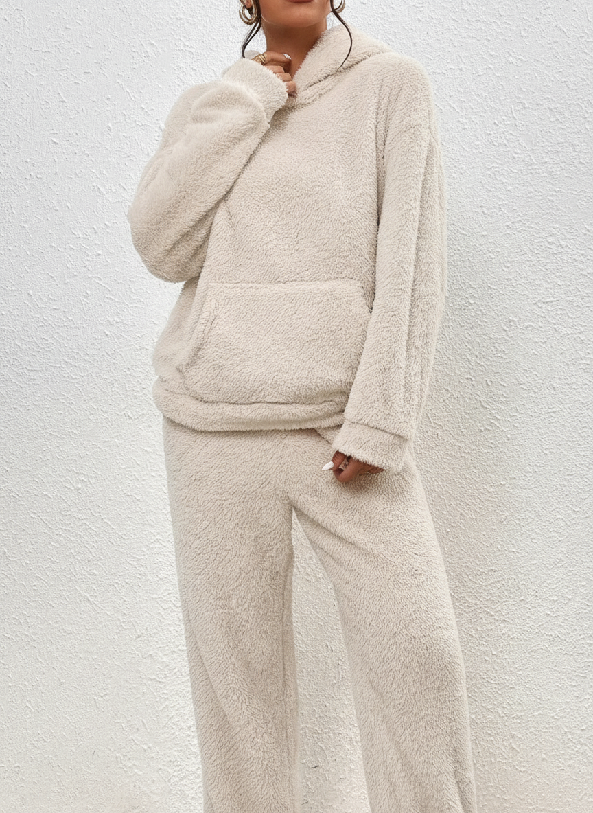 Lång Hoodie Med Ficka - Saskia