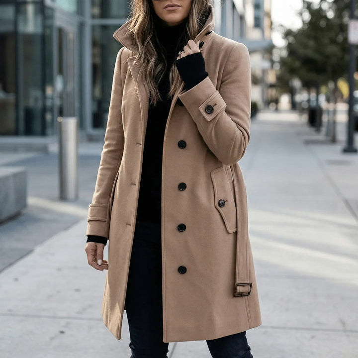 Lång midjesydd trenchcoat - Alicia