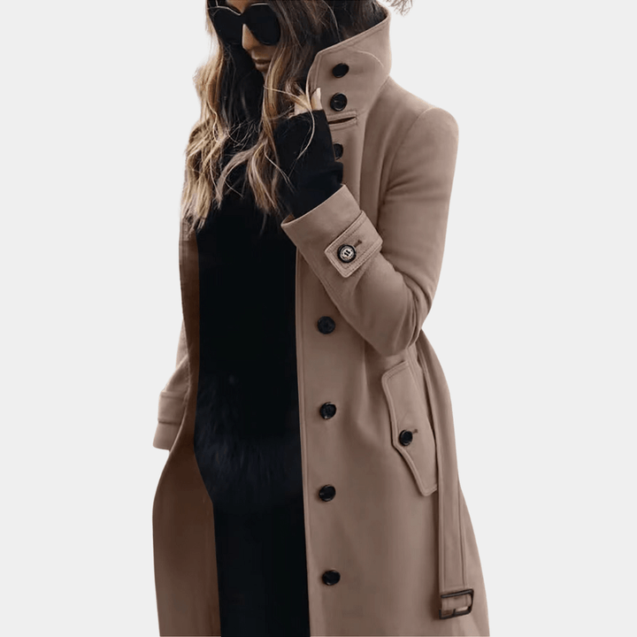 Lång midjesydd trenchcoat - Alicia