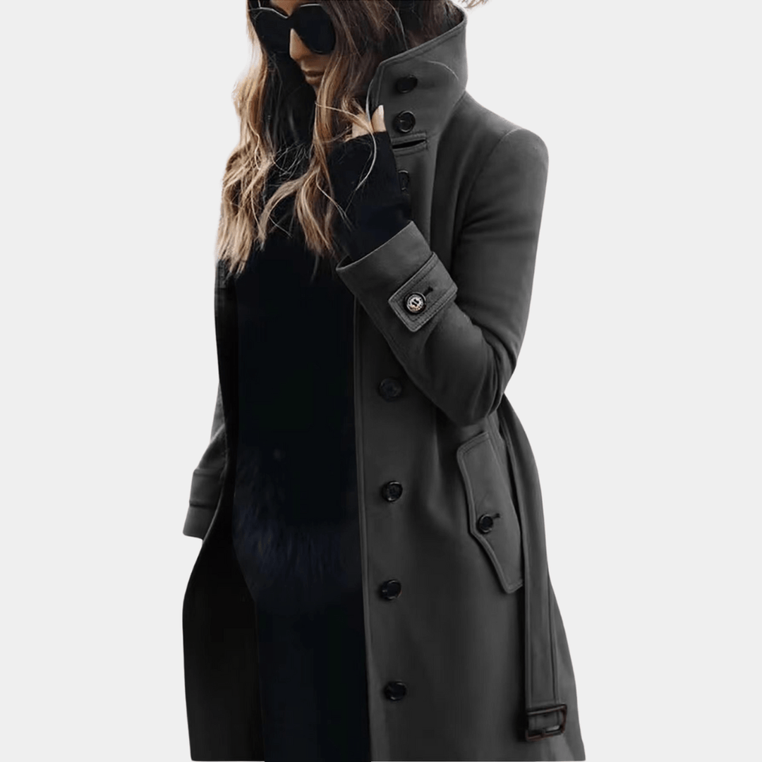 Lång midjesydd trenchcoat - Alicia