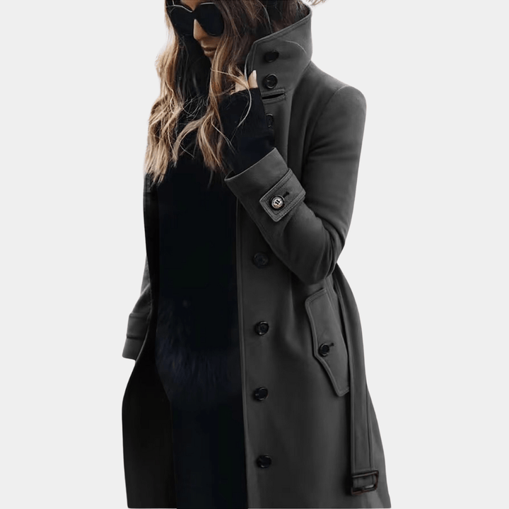 Lång midjesydd trenchcoat - Alicia
