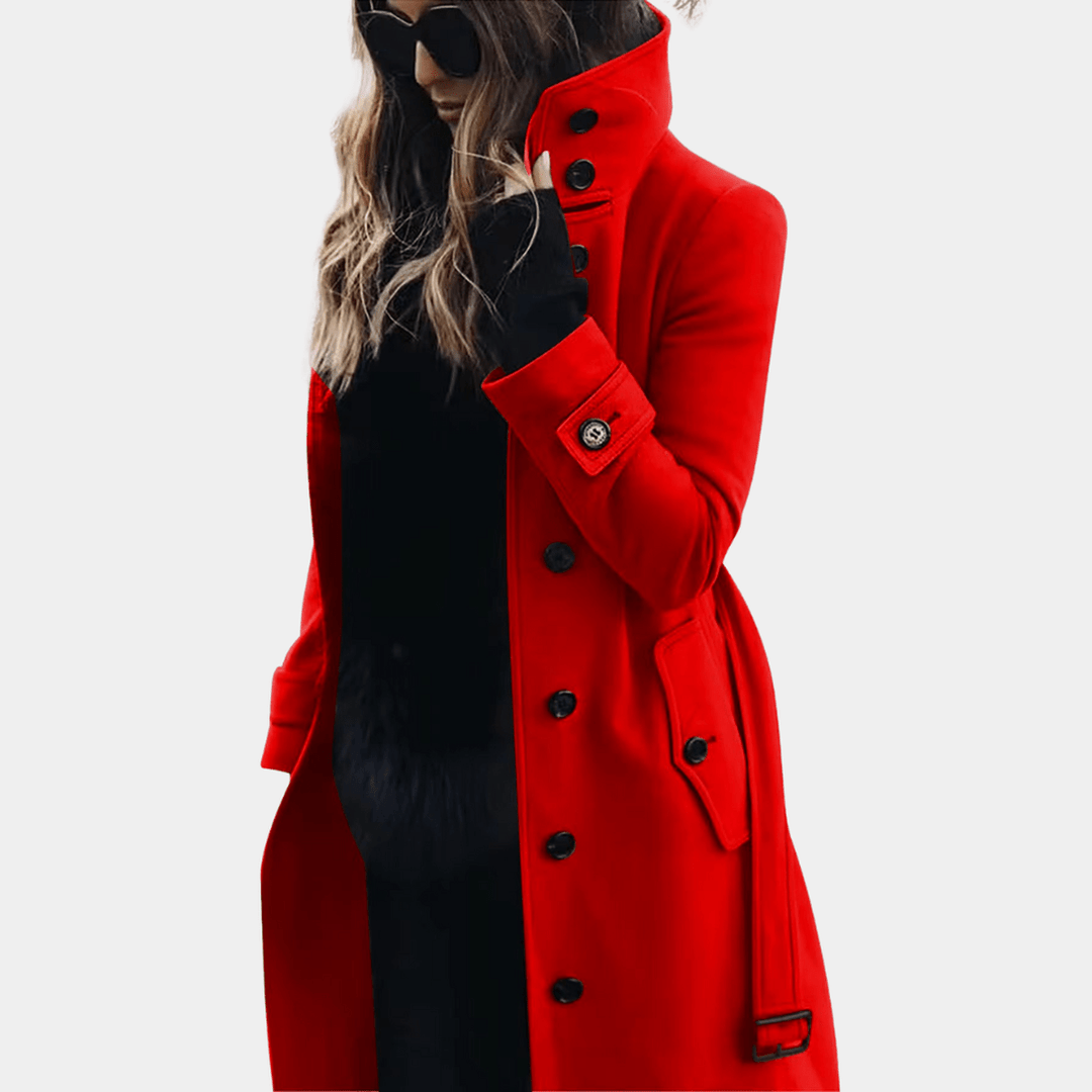 Lång midjesydd trenchcoat - Alicia