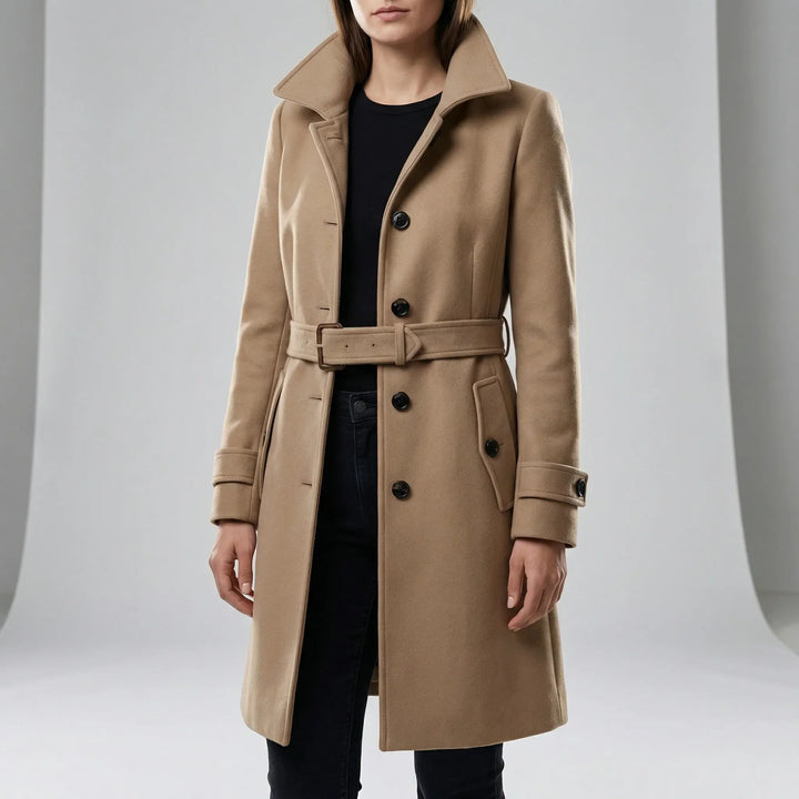 Lång midjesydd trenchcoat - Alicia